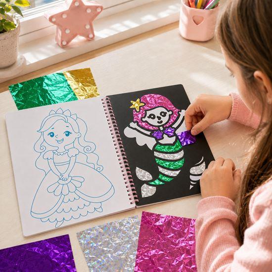 Obrázek z Kreativní sešit třpytivé omalovánky  - princezna