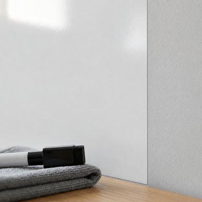 Obrázek Bílá popisovací a nalepovací tabule/fólie s hadříkem a fixou, 200x45 cm