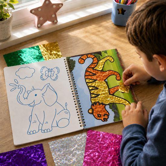 Obrázek z Kreativní sešit třpytivé omalovánky  - zvířátka